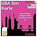 Power SIM Prepaid SIM-Karte USA - 50GB 5G / LTE - Unbegrenzte Anrufe und SMS in den USA - 30 Tage