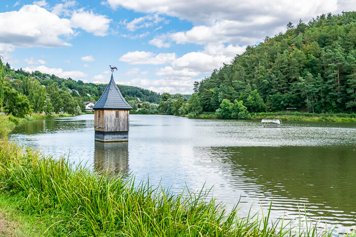 Kirchturm im Edersee