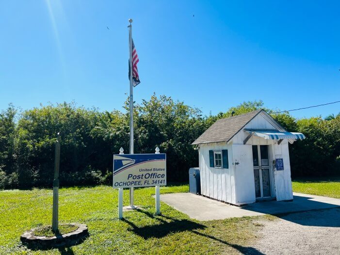 Das kleinste Post-Office der USA in Ochopee