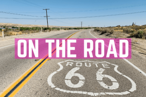 Route 66 auf der Straße