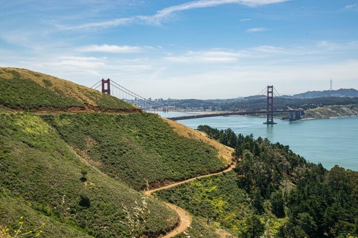 Blick auf die Golden Gate Bridge San Francisco