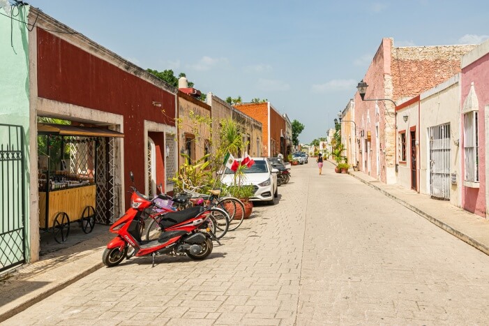 Calle 41A in Valladolid Mexiko Yucatan