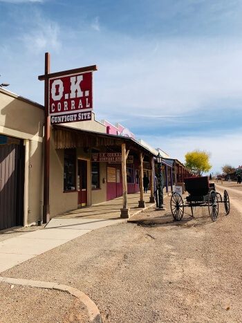 O.K. Corral Gunfight in Tombstone Arizona