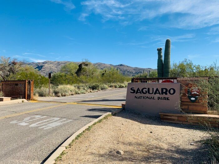 Saguaro Nationalpark Eingang