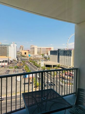 Ausblick vom Balkon des Platinum Hotels