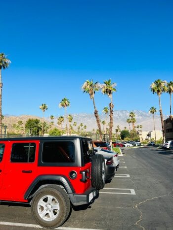 Parkplatz in Palm Springs Unterkunft